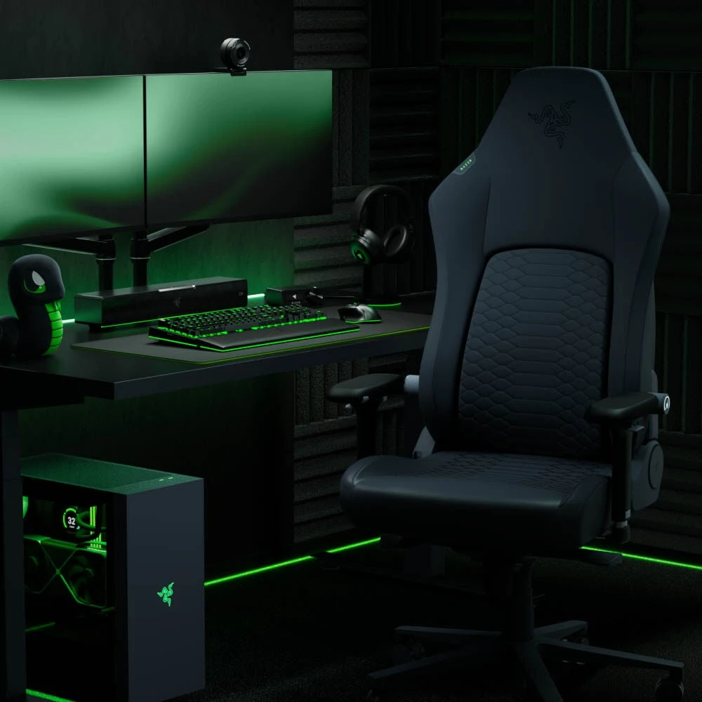 „Razer Iskur V2 NewGen“ | Ergonomiška žaidimų kėdė su kvėpuojančiu komfortu | Juodas