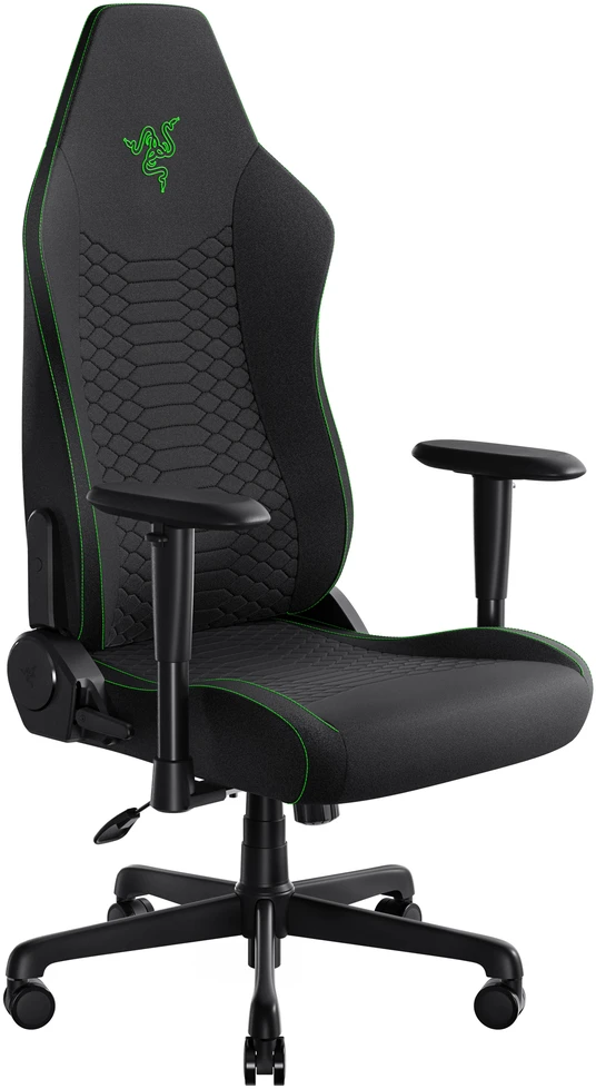„Razer Razer Iskur V2 X“ žaidimų kėdė, integruota juosmens atrama, atlenkiama – juodas, aptraukta audiniu