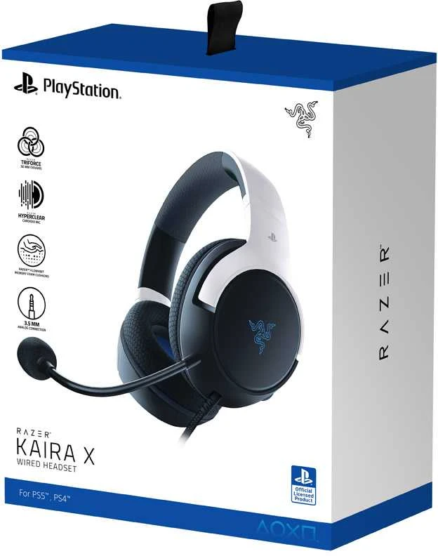 Razer | Ausinės Žaidimams skirta Playstation 5 | Kaira X | su laidu | Over-Ear