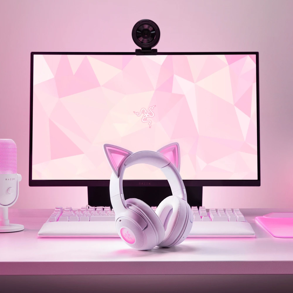 Razer | Ausinės | Kraken Kitty V2 BT | Bluetooth | Over-ear | Belaidės