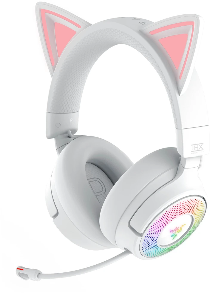 Razer | Ausinės | Kraken Kitty V3 Pro | Bluetooth | Over-Ear | Baltas