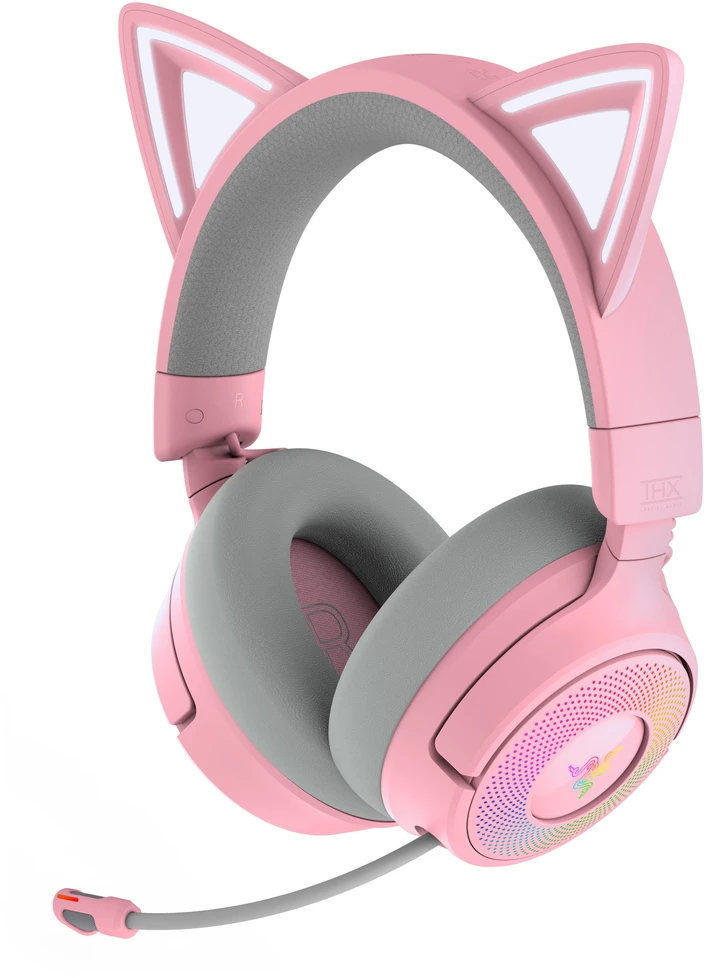 Razer | Ausinės | Kraken Kitty V3 Pro | Bluetooth | Over-Ear | Quartz