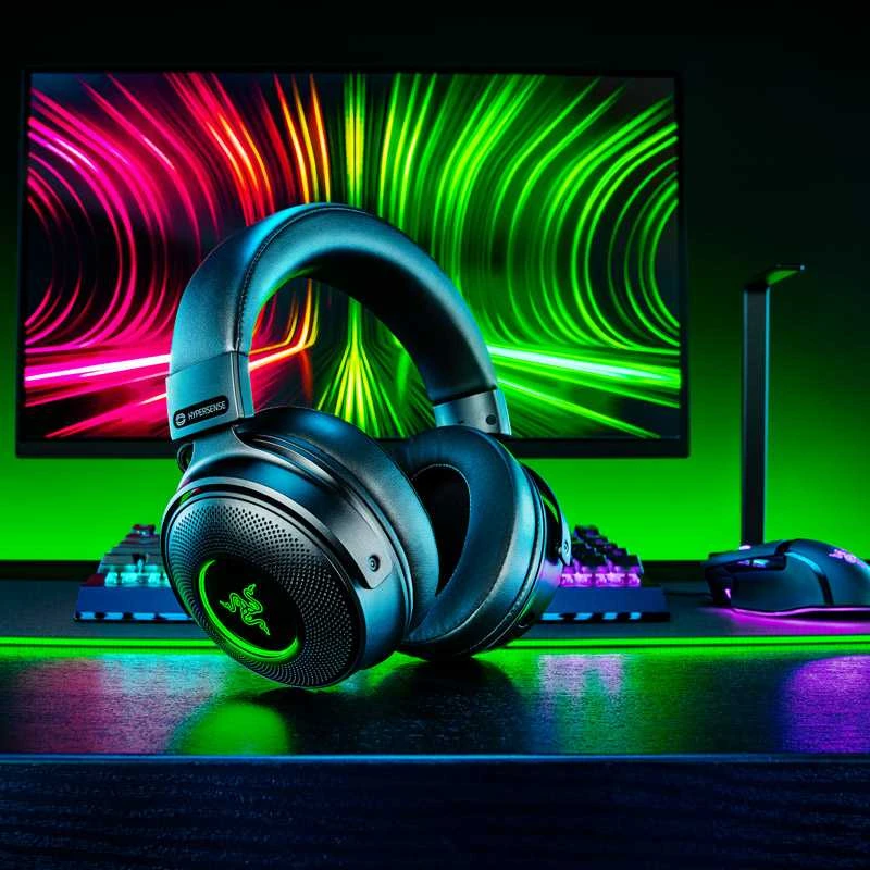 Belaidės Žaidimų ausinės Razer Kraken V3 Pro, Juodos