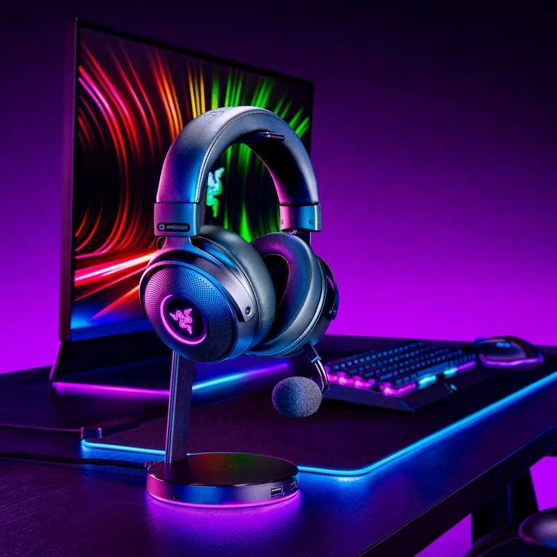 Belaidės Žaidimų ausinės Razer Kraken V3 Pro, Juodos