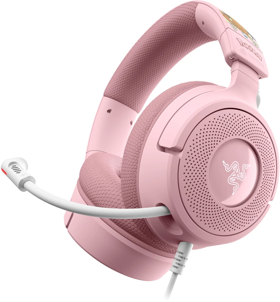 Razer Kraken V4 X Pokémon Edition Ausinės Žaidimams, USB-C, 40 mm - Pikachu/Eevee