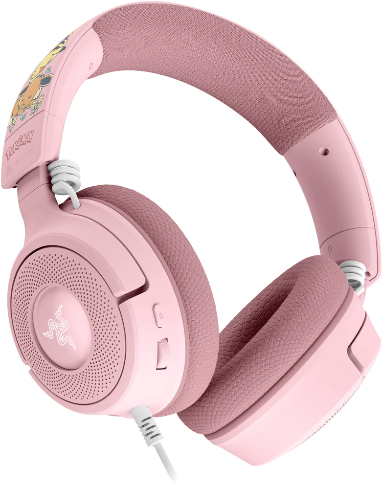 Razer Kraken V4 X Pokémon Edition Ausinės Žaidimams, USB-C, 40 mm - Pikachu/Eevee