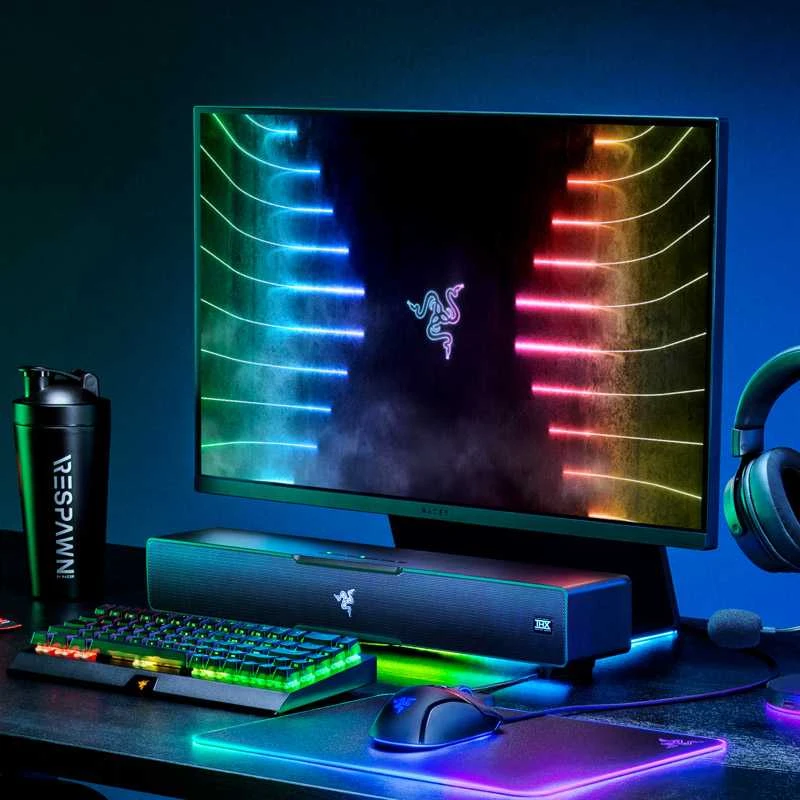 Kompiuterio kolonėlės Razer | Gaming Soundbar | Leviathan V2 | Bluetooth | Belaidė jungtis | Juodas