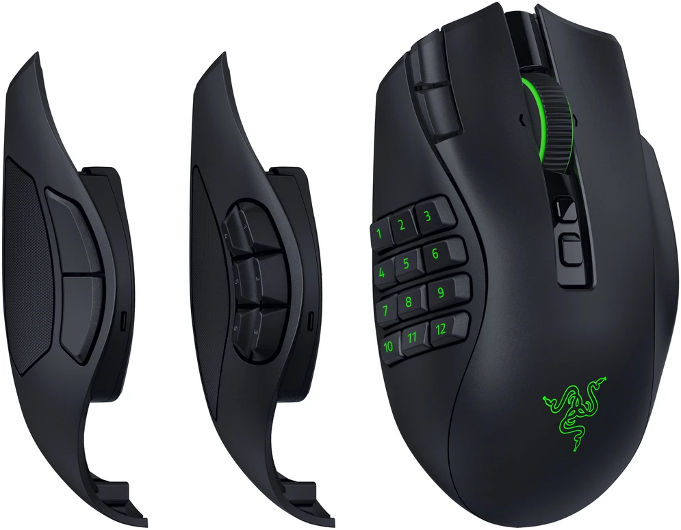 Razer Naga V3 Pro | Pelė žaidimams | Bluetooth | Juodas
