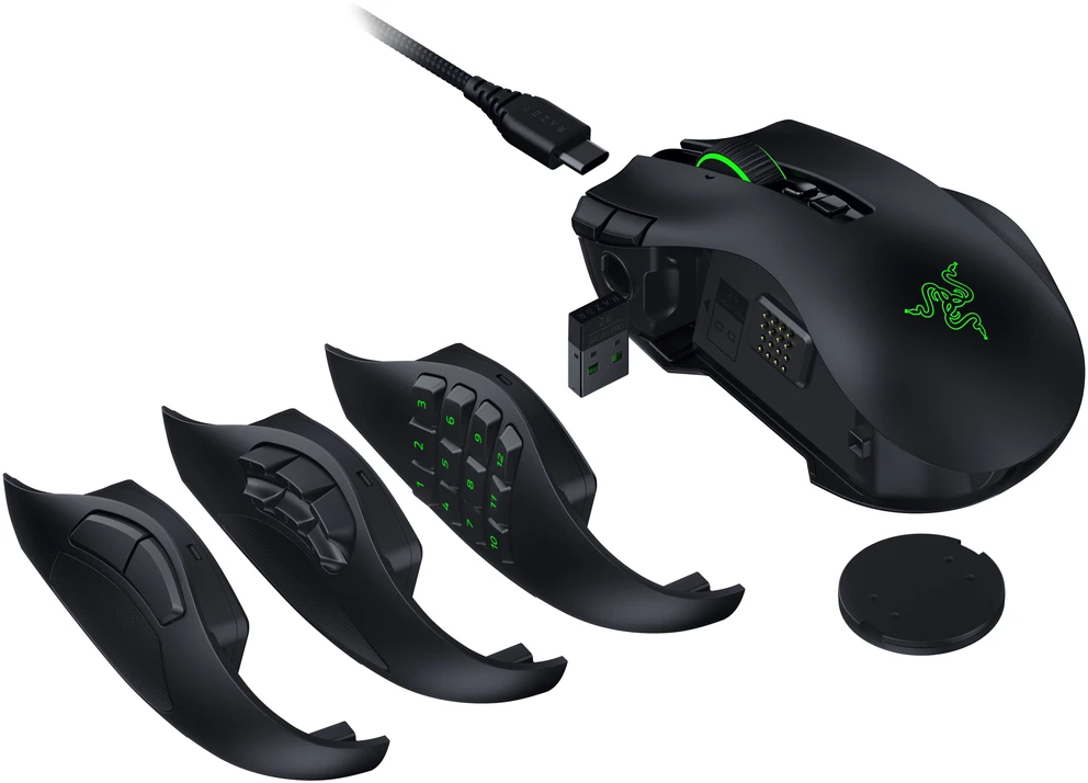 Razer Naga V3 Pro | Pelė žaidimams | Bluetooth | Juodas