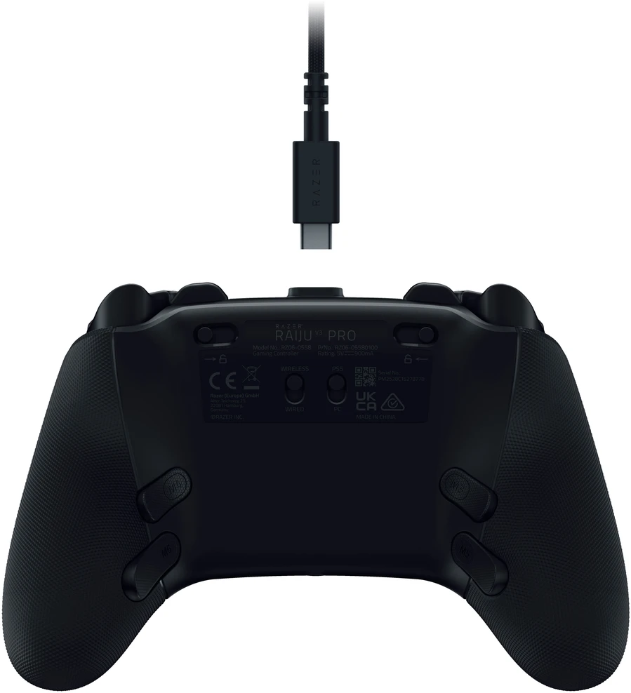 Razer Gaming Controller | Raiju V3 Pro for PS5 & PC | Juodas