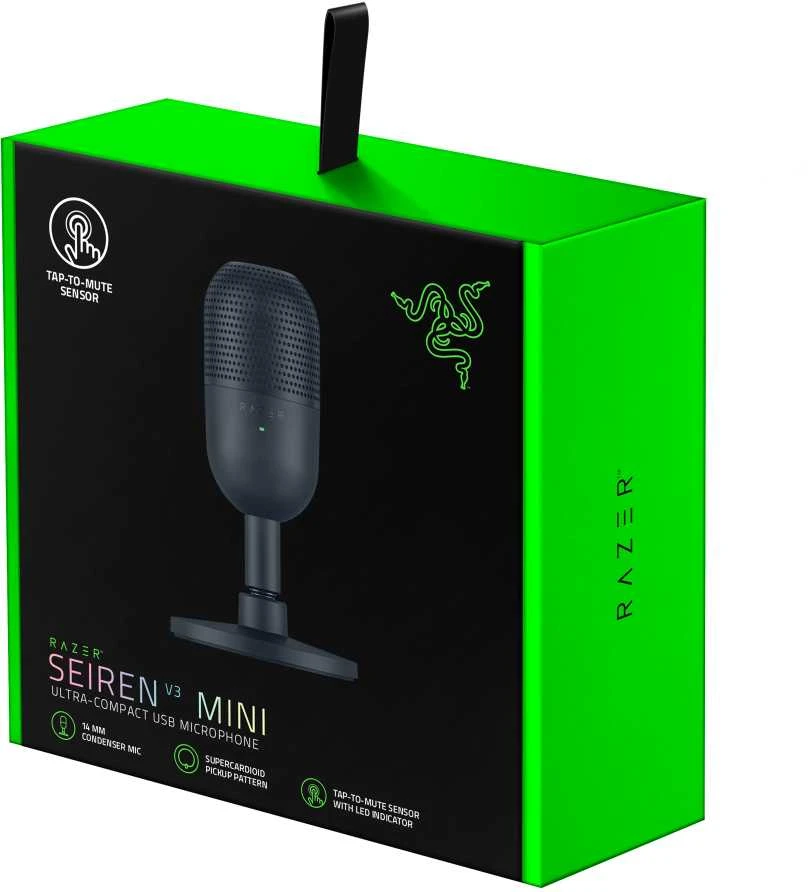 Razer | Streaming Microphone | Seiren V3 Mini | Juodas