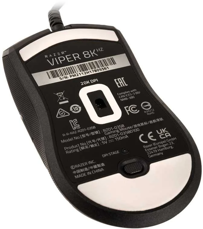 Esports Žaidimų pelė Razer Viper 8KHz, Juoda