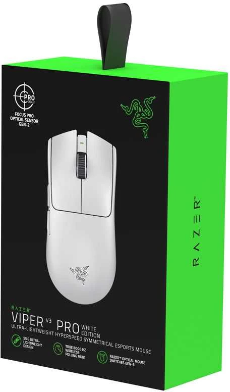 Pelė Razer Viper V3 Pro, balta
