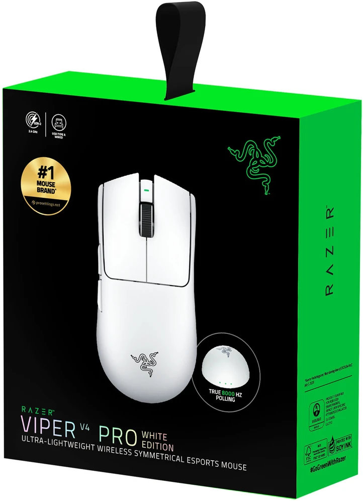 Pelė žaidimams Razer Viper V4 Pro, baltos spalvos
