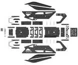 „Res-Tech GT Cockpit“ simuliatoriaus įranga – blizgiai balta