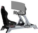 Fotel Res-Tech RES-TECH Smart Cockpit + GT Seat Bundle - juoda