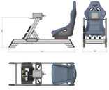 Fotel Res-Tech RES-TECH Smart Cockpit + GT Seat Bundle - juoda