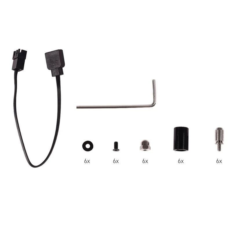Watercool „Alphacool Core Distro“ plokštė, 240 mm, dešinė, vandens aušinimas su VPP, ARGB – akrilas