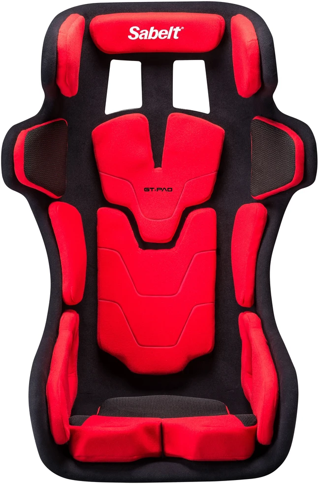 Sabelt GT PAD XL racing seat, fiberglass shell, FIA-approved, modular - juodas/red (00213-01-04-Raudonas)