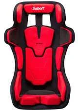 Sabelt Sim Racing Sabelt GT PAD XL Rennsitz, Glasfaser-Schale, FIA-geprüft, modular - juodas/raudona