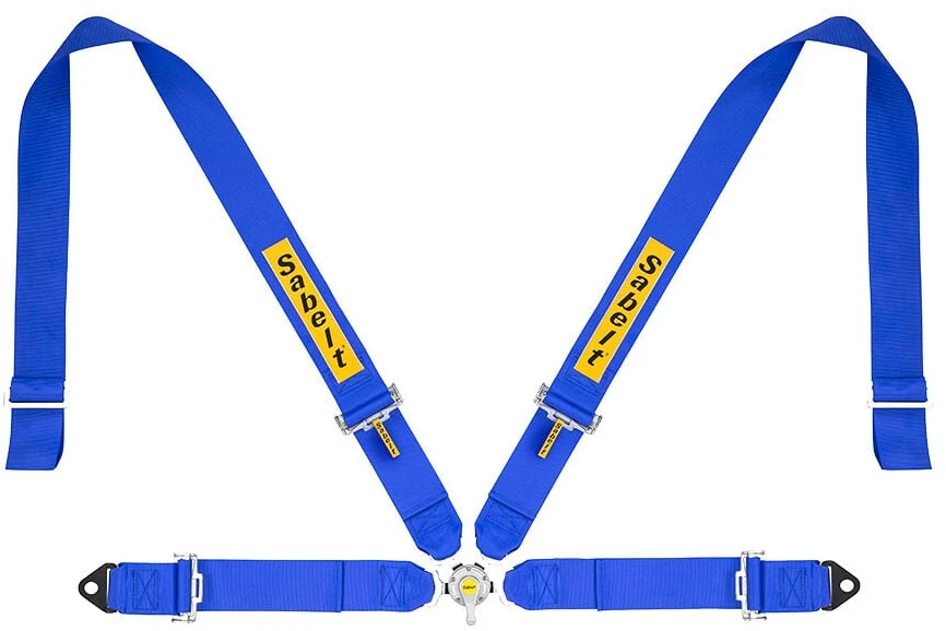 Sony Sabelt Sim Seatbelts 4-punktowy pas regulowany kompatybilny su serią P-, S- i X- - mėlyna