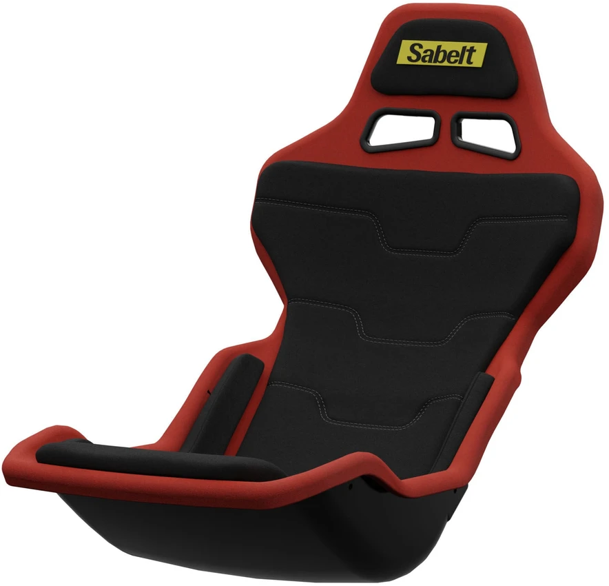 Sabelt SRP-1 Simracing Seat, Fibreglass Shell, Formula Design, Padded - Racing Juodas