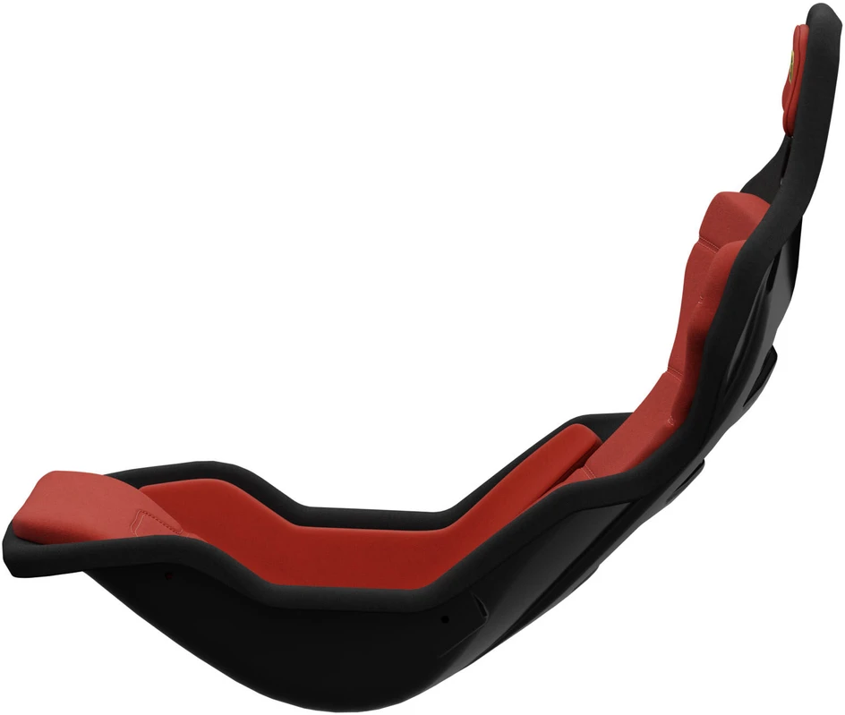 X Rocker Sabelt SRP-1 simracing lenktynininko kėdė, stiklo pluošto korpusas, Formulės dizainas, paminkštinta – raudona lenktyninė