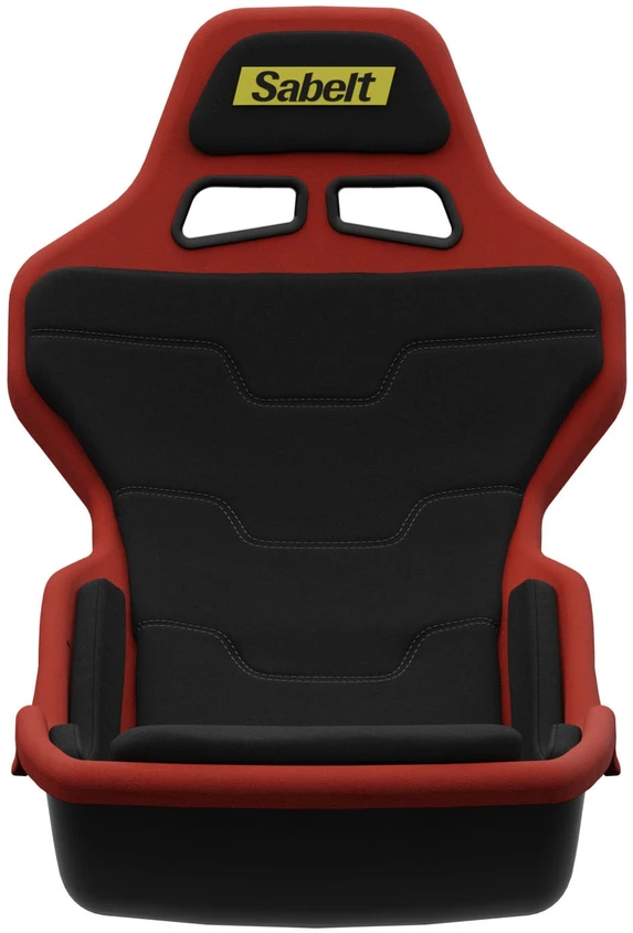 Sabelt SRP-1 Simracing Seat, Fibreglass Shell, Formula Design, Padded - Racing Juodas