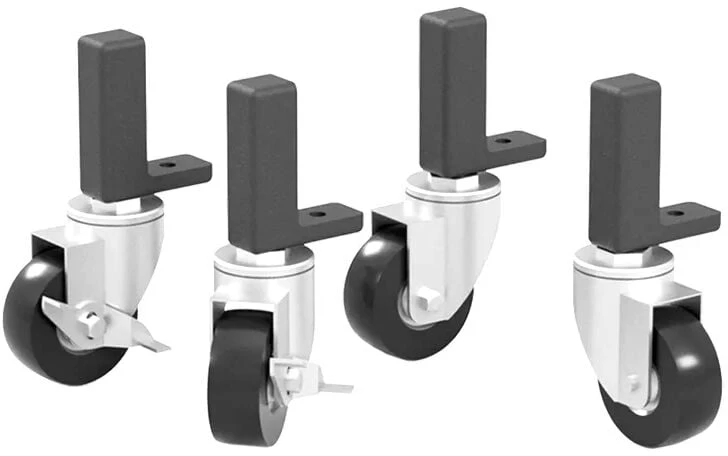 4smarts Sabelt Wheels Kit kółka do dużych obciążeń do symulatora wyścigowego juoda komplektas 4