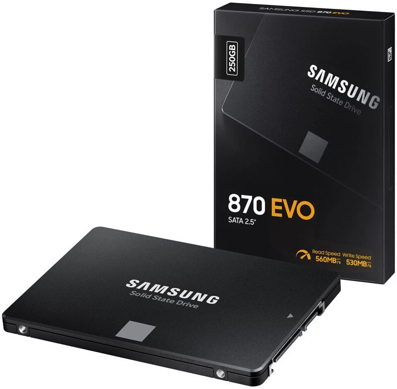 Kietasis vidinis diskas SSD SAMSUNG 870 EVO 250GB/SATA/ML/2,5/MZ-77E250B/EU