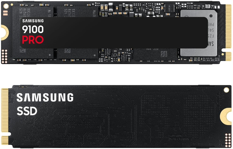 Samsung 9100 PRO | Solid state drive | 4000 GB | SSD form factor M.2 2280 | Solid-state drive sąsaja PCI Express 5.0 x4 (NVMe) | Skaitymo greitis 14800 MB/s | Rašymo greitis 13400 MB/s