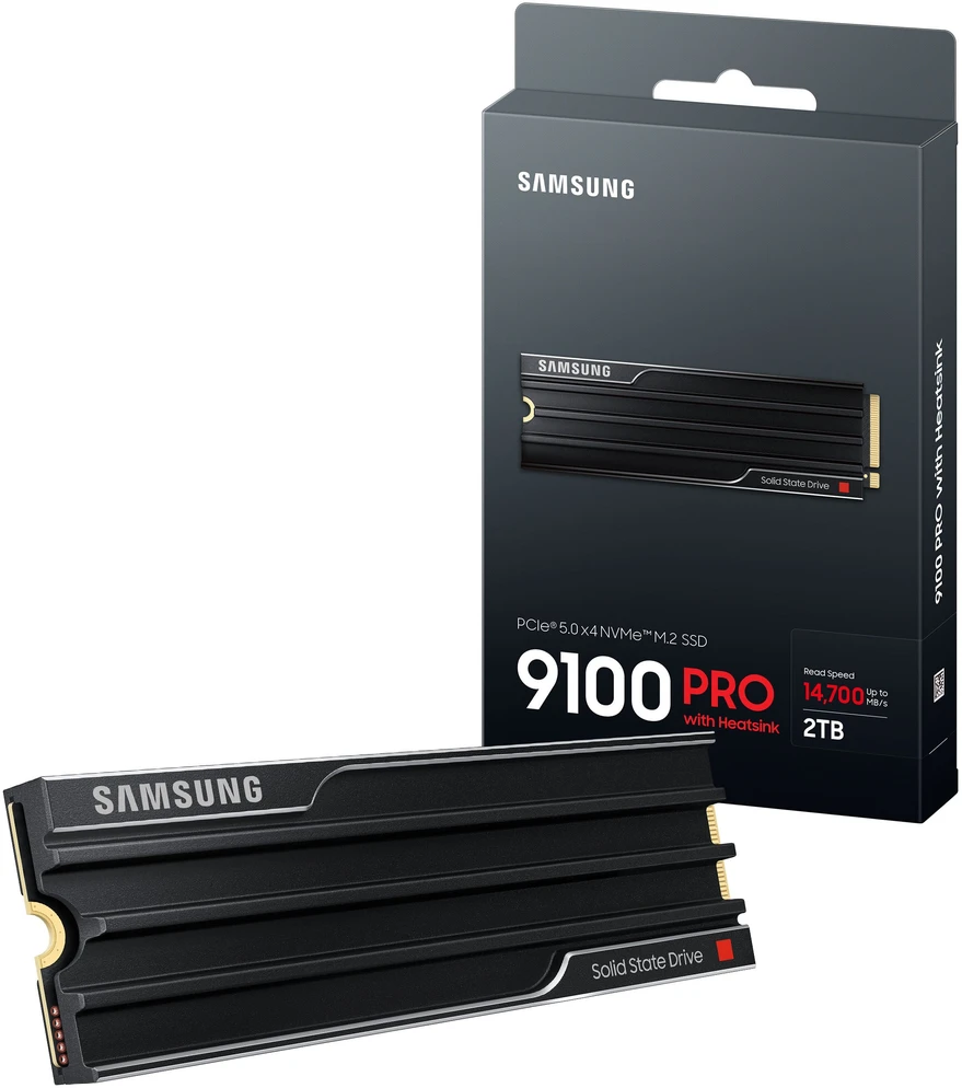 Samsung 9100 PRO | 2000 GB | SSD form factor M.2 2280 | Solid-state drive sąsaja PCI Express 5.0 x4 (NVMe) | Skaitymo greitis 14700 MB/s | Rašymo greitis 13400 MB/s