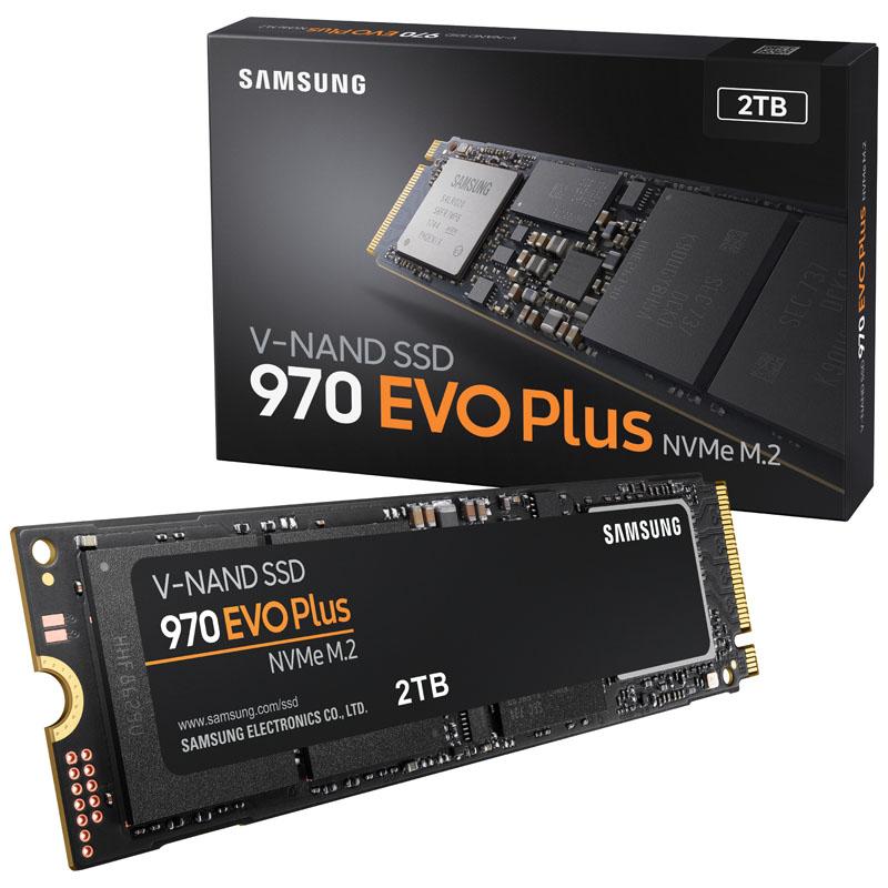 SSD|SAMSUNG|970 Evo Plus|2TB|M.2|PCIE|NVMe|MLC|Rašymo greitis 3300 MBytes /  sec|Skaitymo greitis 3500 MBytes / sec|MTBF 1500000 hours|MZ-V7S2T0BW |  Varle.lt