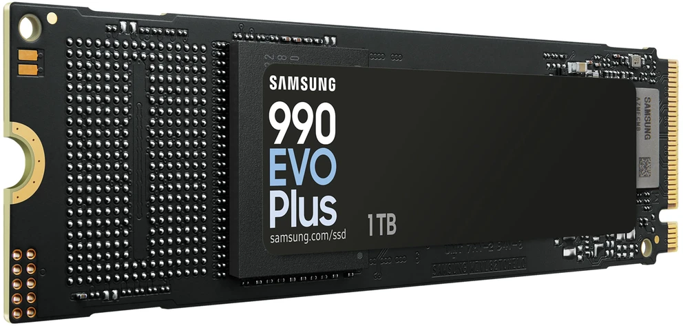 Samsung SSD | 990 EVO Plus | 1000 GB | SSD form factor M.2 2280 | Solid-state drive sąsaja NVMe | Skaitymo greitis 7250 MB/s | Rašymo greitis 6300 MB/s