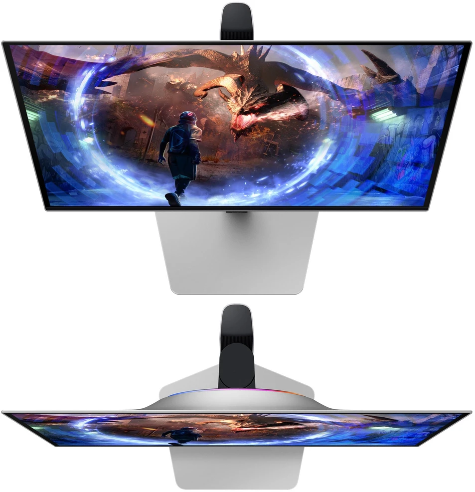 Monitorius - Samsung G60SD 27" Quad HD OLED Sidabrinis