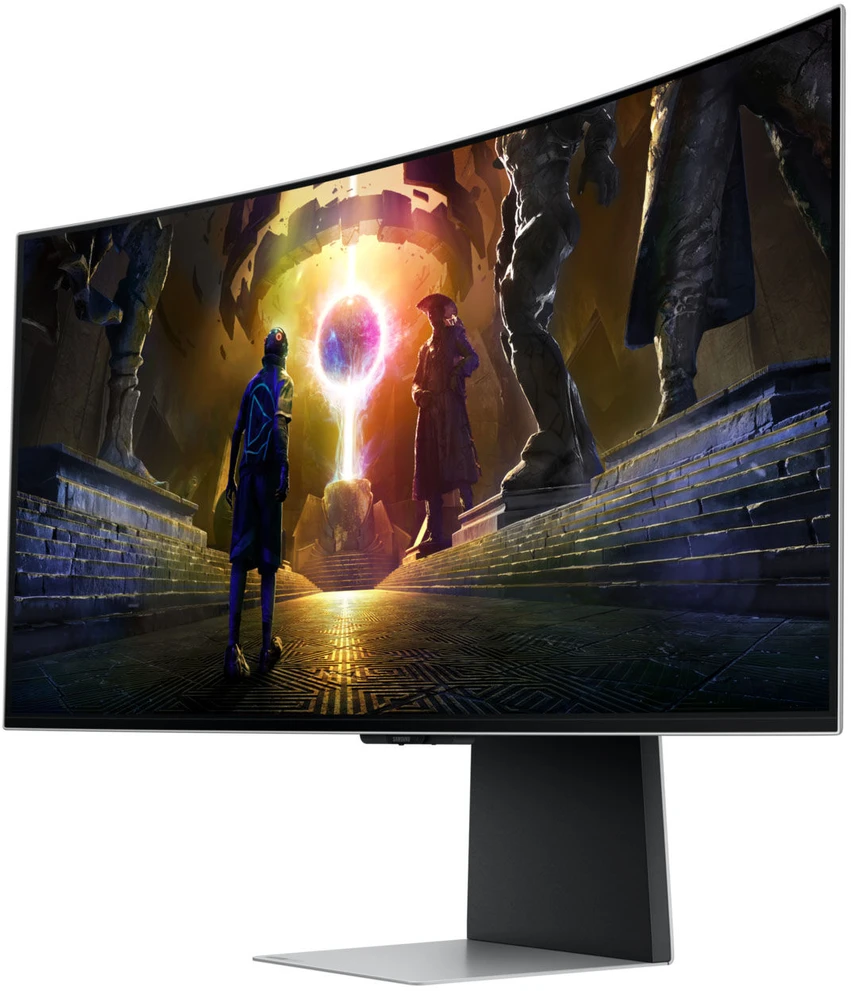 „Samsung Odyssey OLED G8 G85SD“, 34 colių žaidimų monitorius, 175 Hz, QD OLED, suderinamas su „FreeSync Premium Pro“ ir „G-SYNC“.