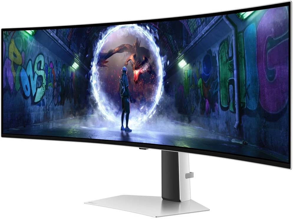 Žaidimų monitorius Samsung Odyssey OLED G9 G93SD (LS49DG934), 49" DQHD (5120x1440) QD-OLED lenktas 1800R, 32:9, 240Hz, 0.03ms, HDR True Black 400