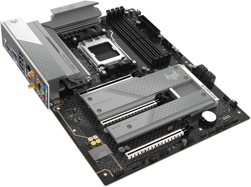 Sapphire NITRO+ B850A WIFI 7 AMD B850 Socket AM5 micro ATX pagrindinė plokštė