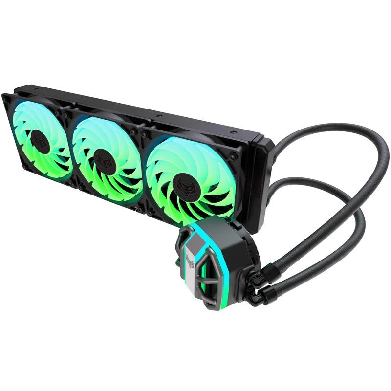 Sapphire Nitro+ S360-A All-in-One Liquid Cooler, ARGB, juodos spalvos – 360 mm