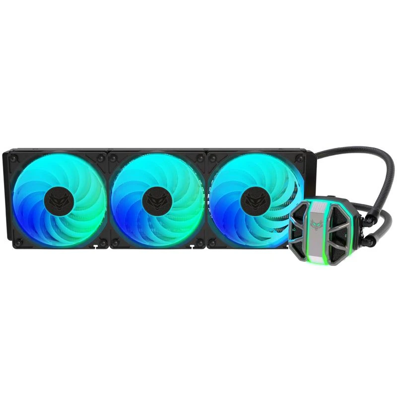 Sapphire Nitro+ S360-A All-in-One Liquid Cooler, ARGB, juodos spalvos – 360 mm