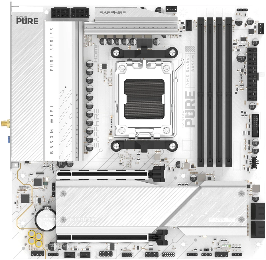 SAPPHIRE PURE B850M WIFI pagrindinė plokštė