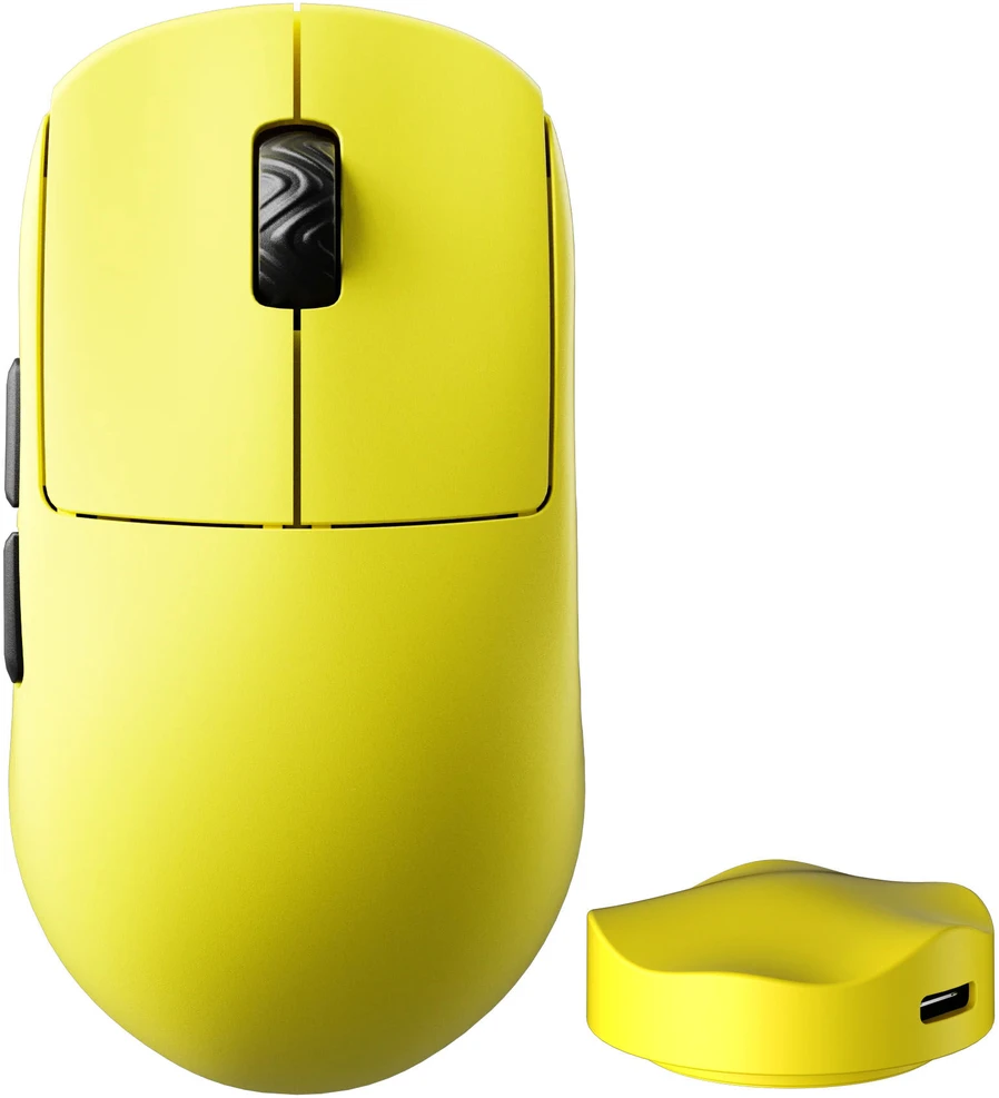 Scyrox V8 Belaidė pelė žaidimams, 8,000 Hz, 8K Dongle – Kailh Optinė, geltona