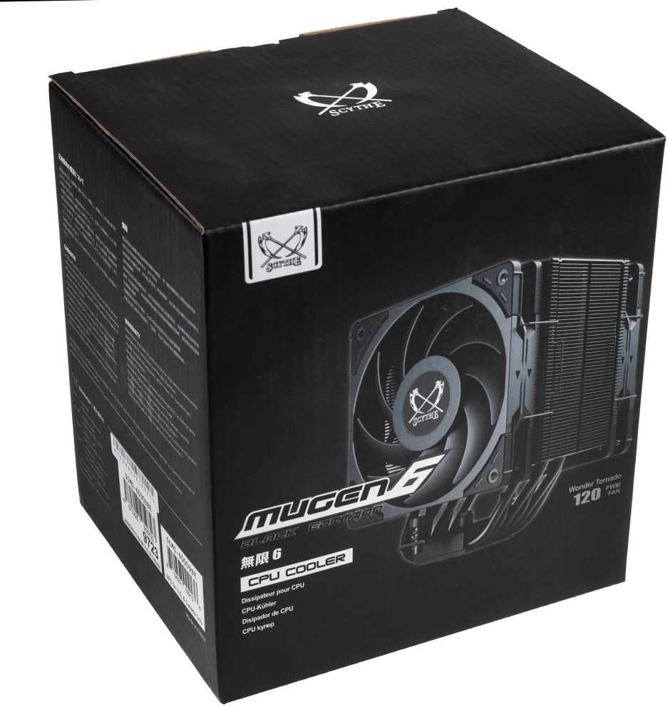 CPU aušintuvas Scythe Scythe Mugen 6 Dual Fan Juodas Edition, CPU cooler (juodas)