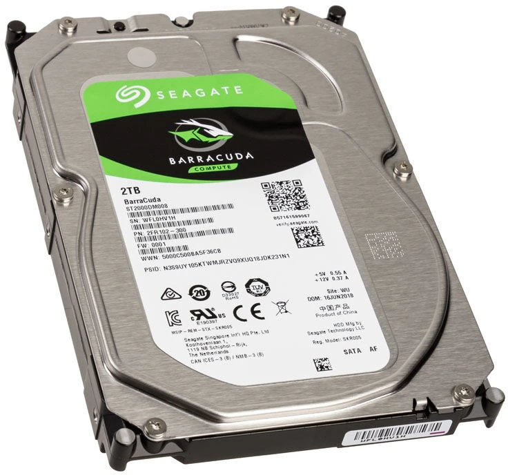 Kiet. diskas Seagate BarraCuda 2TB SATA3