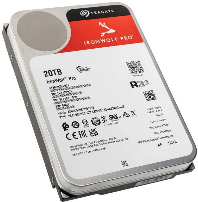 Seagate QNAP HDD | IronWolf Pro ST20000NT001 | 600 RPM | 20000 GB