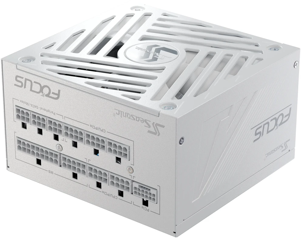 Seasonic Focus GX 80 PLUS Gold power supply, modular - 1000 watts, baltas