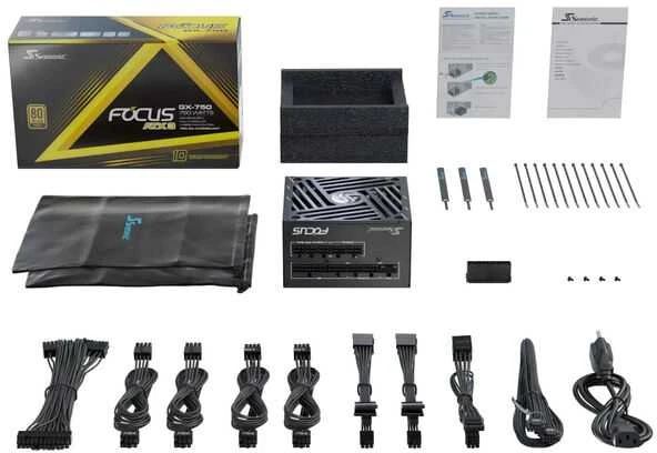 Seasonic Focus GX 80 PLUS Gold PSU, modular – 750 Watt, juodos spalvos