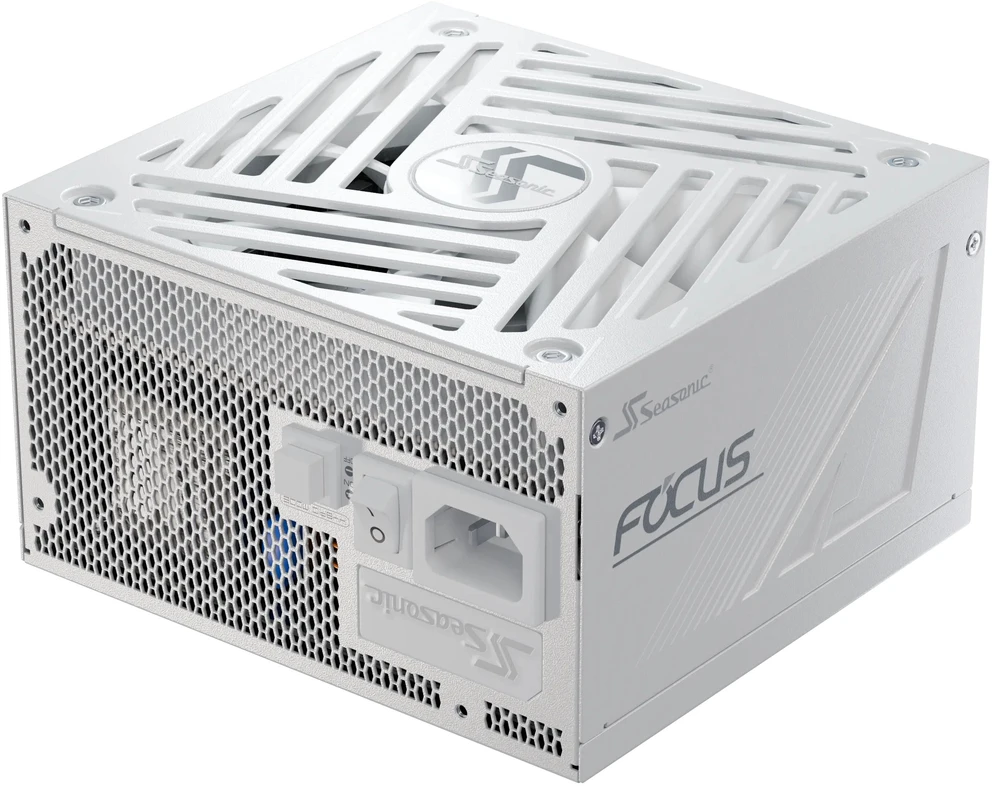 Seagate Seasonic Focus GX 80 PLUS Gold PSU, modular, PCIe 5.1 – 850 Watt, baltos spalvos