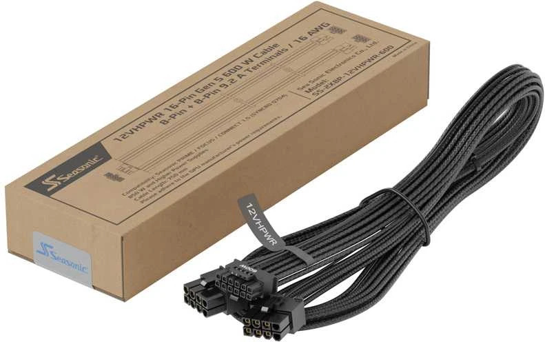 Seasonic WATX16883EW, 0,75 m, 2 x EPS 8 kontaktų, PCI-E x16 (3.0 karta), kištukas, kištukas, tiesus