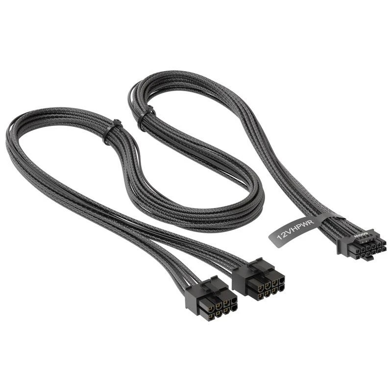 Seasonic 12VHPWR maitinimo kabelis su dviem 8-pin jungtimis